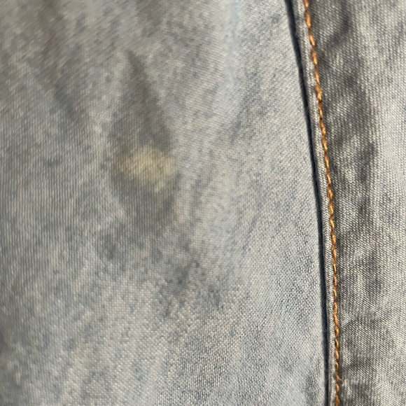 Little Girl’s Justice Soft Denim Dress With Belt Size 12 Has Spots - Picture 6 of 12